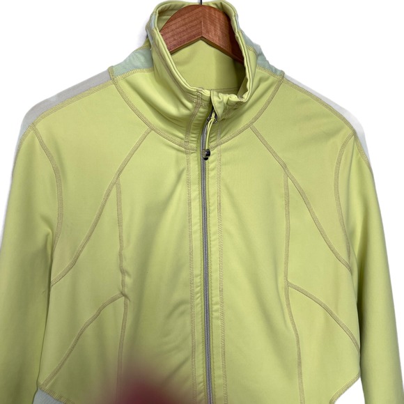 Tangerine Activewear Zip Up Jacket Athletic Track Jacket Bright Lime Green L - Picture 10 of 16